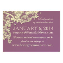 Vintage Style Lace Design Insert card Business Card Template