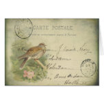 Vintage Taube Karte