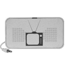 Vintage Television Notebook Speakers