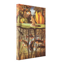 Vintage Thumbelina feenhafte Geschichte; Eleonor V Leinwand Druck