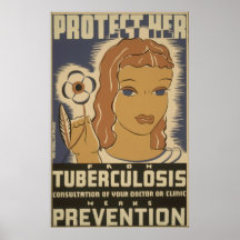 Vintage Tuberkuloseverhinderung Posterdrucke