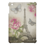Vintage Turm-Pfingstrosen MiniiPad Fall Paris Eiff