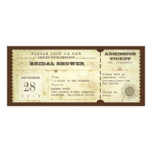 Vintage Typografie-Brautpartykarten Individuelle Einladungskarte