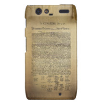 Vintage Unabhängigkeitserklärung Droid RAZR Hüllen