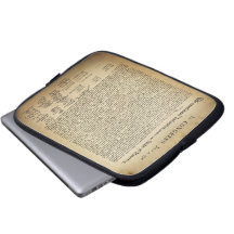 Vintage Unabhängigkeitserklärung Laptop Sleeve Schutzhüllen