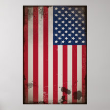 Vintage US-Flagge Plakat