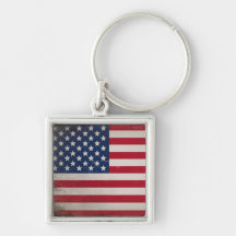 Vintage USA-Flagge Schlüsselbänder