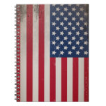 Vintage USA-Flagge Spiral Notizbuch