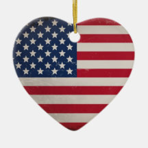 Vintage USA-Flagge Weinachtsornamente