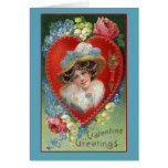 Vintage Valentine-Kunst-Gruß-Karten