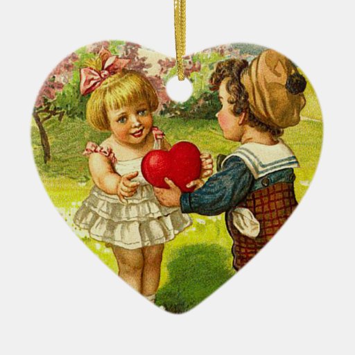 Vintage Valentine-Verzierung Ornamente