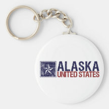 Vintage Vereinigte Staaten mit Stern - Alaska Schlüsselbänder