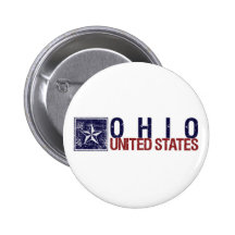 Vintage Vereinigte Staaten mit Stern - Ohio Button