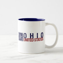 Vintage Vereinigte Staaten mit Stern - Ohio Tassen