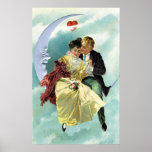 Vintage viktorianische Liebe des Valentines Tagesu Plakate