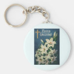 Vintage viktorianische Ostern-Grüße mit Lilien Schlüsselanhänger