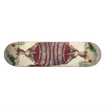 Vintage Vogel-Leuchter-Butike Marie Antoinette Personalisiertes Skatedeck