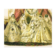 Vintage wedding Brautjungfern Leinwand Drucke