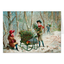 Vintage Weihnachtsgruß-Ansammlungs-Stechpalme Grußkarten