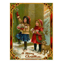 Vintage Weihnachtspostkarte