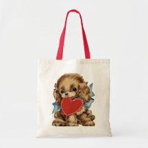 Vintage WelpeValentinetasche