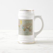 Vintage Weltkarte Haferl