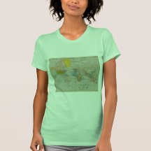 Vintage Weltkarte Shirts