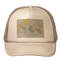 Vintage Weltkarte Trucker Cap