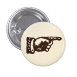 Vintage Zeigehand - Licht Anstecknadelbuttons