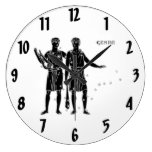 Vintage Zwillings-Wand-Uhr