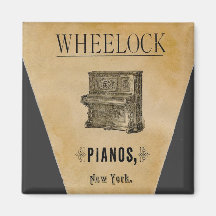 Vintager antiker Anzeigen-Klavier-New- YorkKühlsch