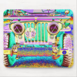 Vintager Armee-LKW Mousepads