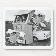 Vintager Auto-Campings-Wohnwagen Mauspads