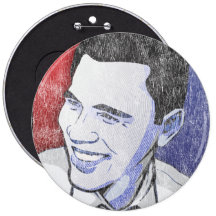 Vintager Barack Obama - dieser Anstecknadelbuttons
