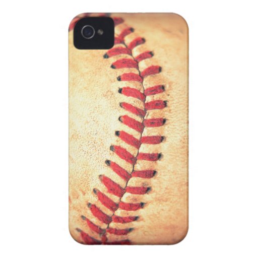 Vintager Basebalball Case-Mate iPhone 4 Hülle