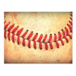 Vintager Basebalball Postkarte
