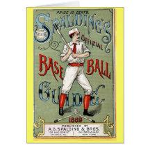 Vintager Baseball-Druck Karten