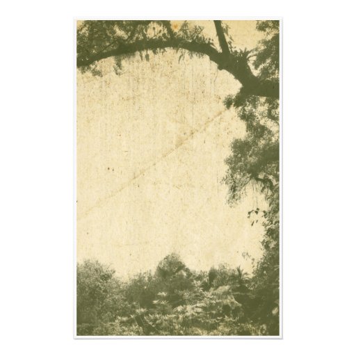 Vintager Baum-Hintergrund Personalisiertes Büropapier