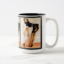Vintager Becher des Mädchen-Pin-oben Teetassen