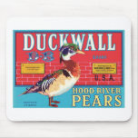 Vintager Birnen-Nahrungsmittel-Aufkleber Mousepad