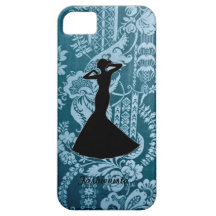 Vintager blauer Fashionista iPhone 5 Kasten iPhone 5 Etui
