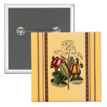 Vintager Botantical Illustrations-Knopf Anstecknadel
