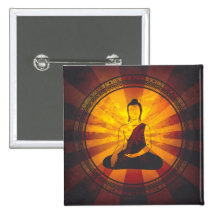 Vintager Buddha-Druck Buttons