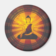 Vintager Buddha-Druck Kühlschrankmagnete