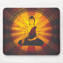 Vintager Buddha-Druck Mousepads