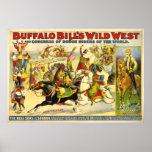 VINTAGER Büffel-PLAKATANKLEBER (repro)