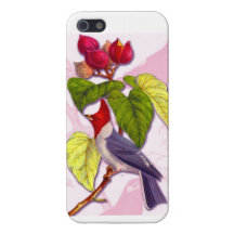 VINTAGER BUNTER VOGEL-KUNST-DRUCK SCHÖN iPhone 5 HÜLLE