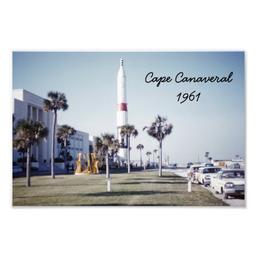 Vintager Cape Canaveral photographischer Druck