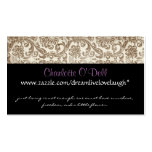 Vintager Damast; Website-Marketing Visitenkarten