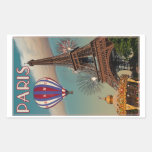 Vintager Eiffel-Turm Rechteckige Aufkleber